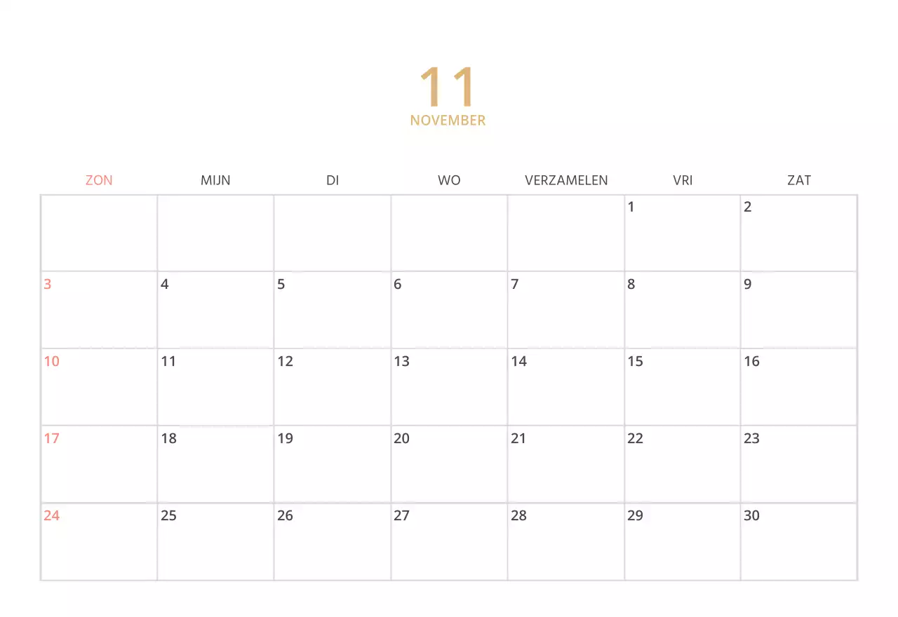 Schattige geïllustreerde groene bureaukalender met familiethema