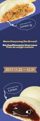 Nouveau menu pour le petit pain d'hiver