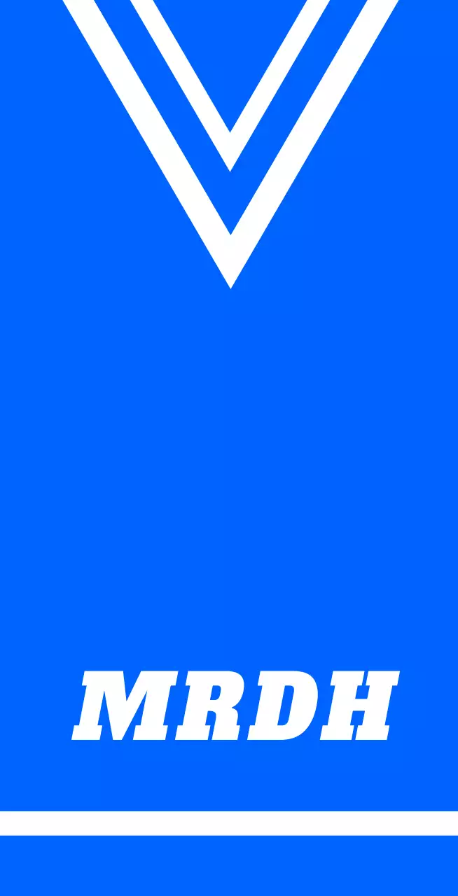 Balsa de l'uniforme d'un magasin de sport avec logo blanc sur fond bleu