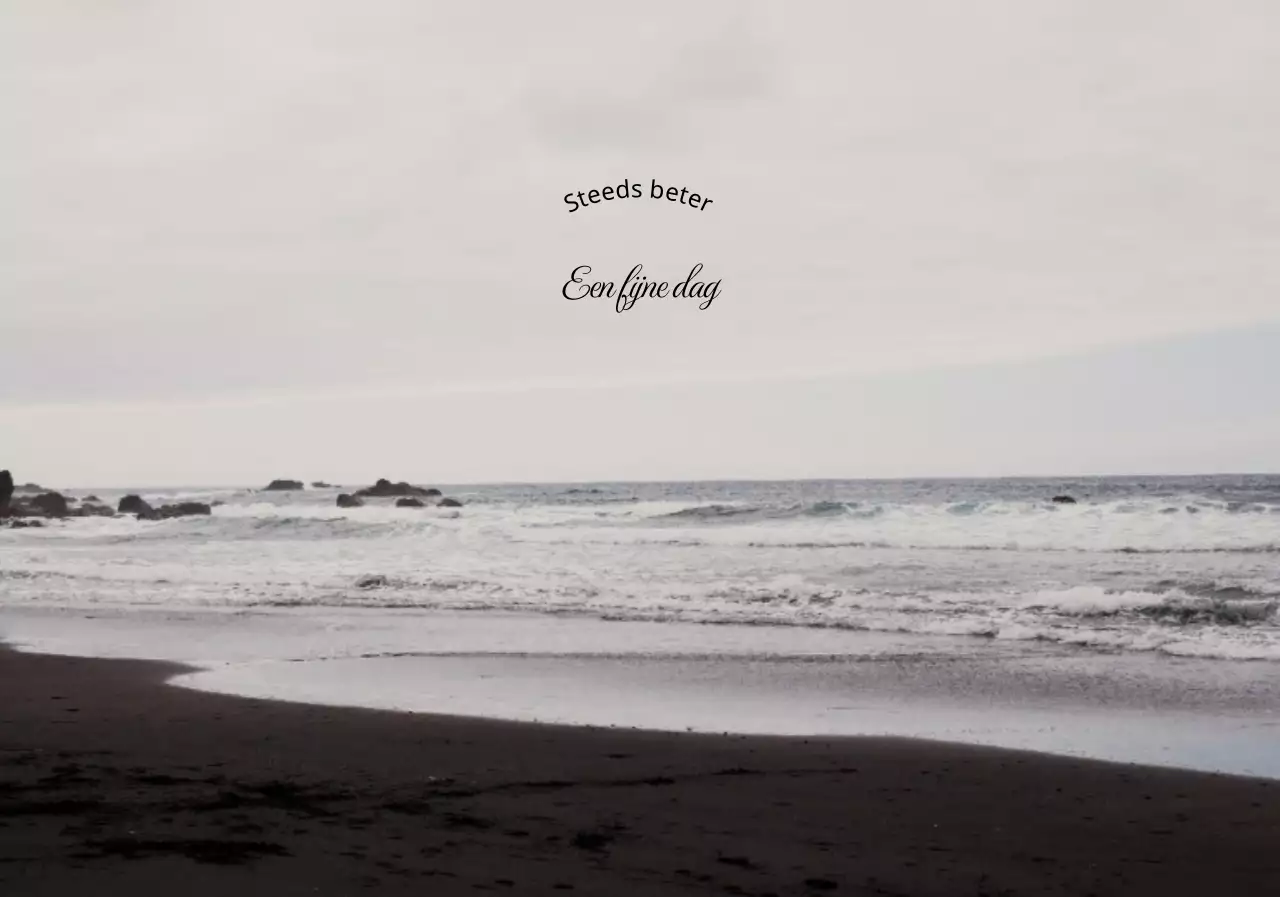 Emotionele oceaanfotografie en kalligrafie