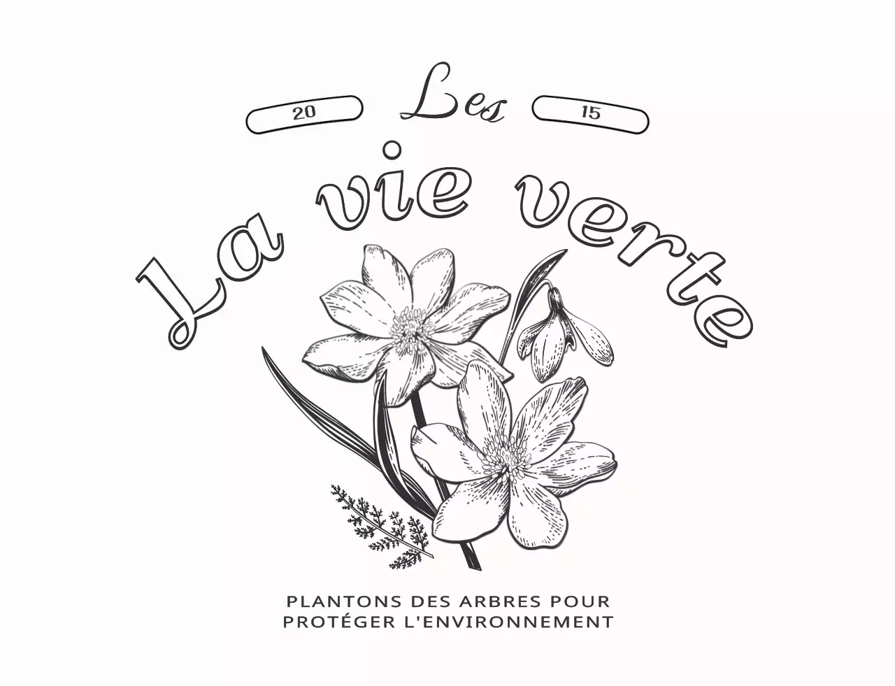 Objets personnels avec une illustration botanique sentimentale.