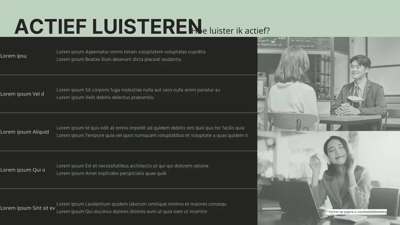 Effectieve communicatiestrategieën in groene kleur