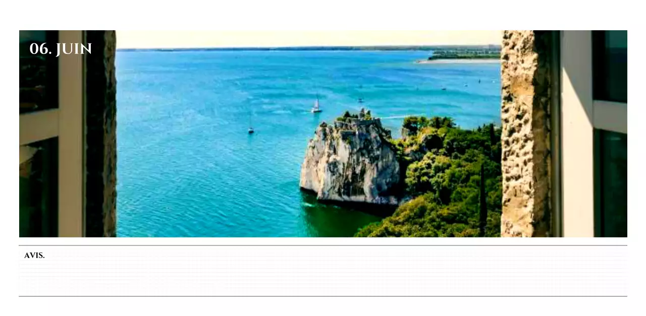 Calendrier mural de style simple avec concept de photographie de voyage émotionnelle en noir et blanc