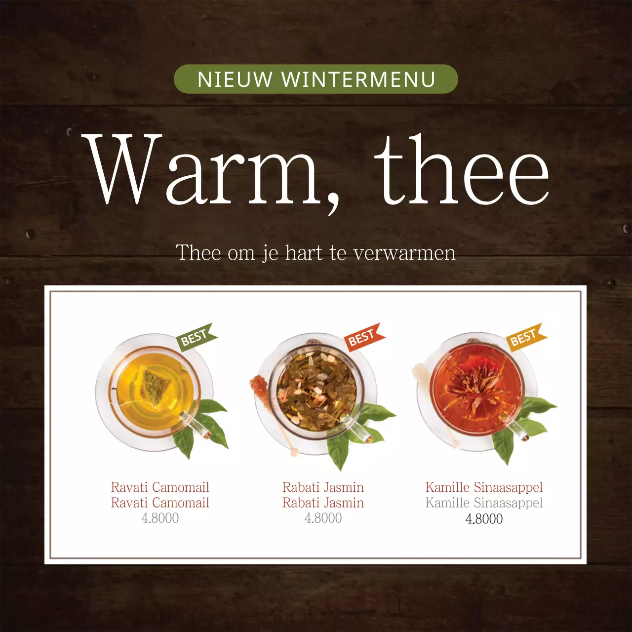 Winter warme dranken