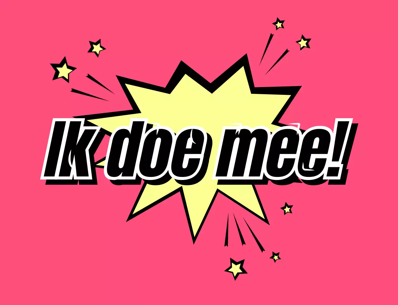 School groep t-shirt met afgeronde cartoon tekst concept