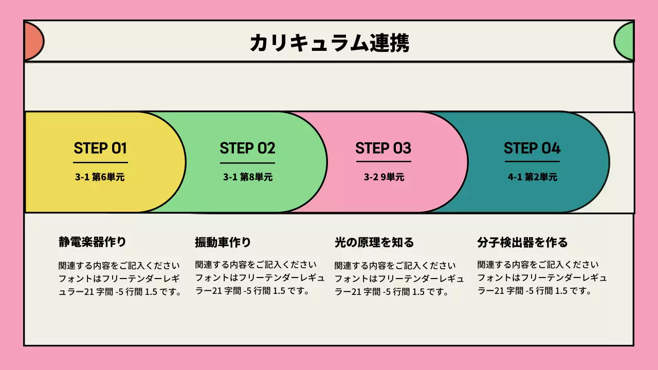 ピンク モダン 教育 企画書 プレゼンテーション
