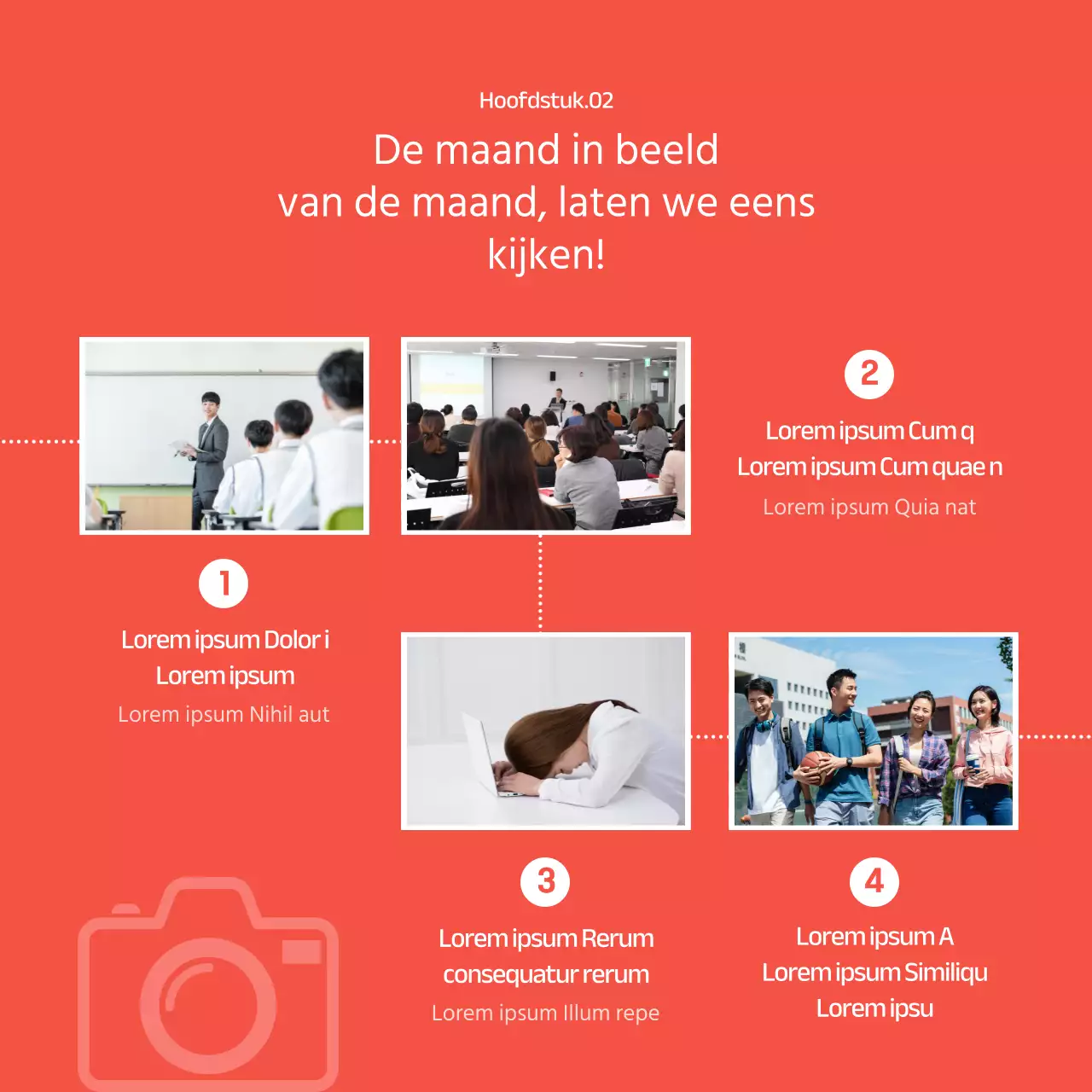 Red's eenvoudig universiteitsdepartement maandelijks nieuws