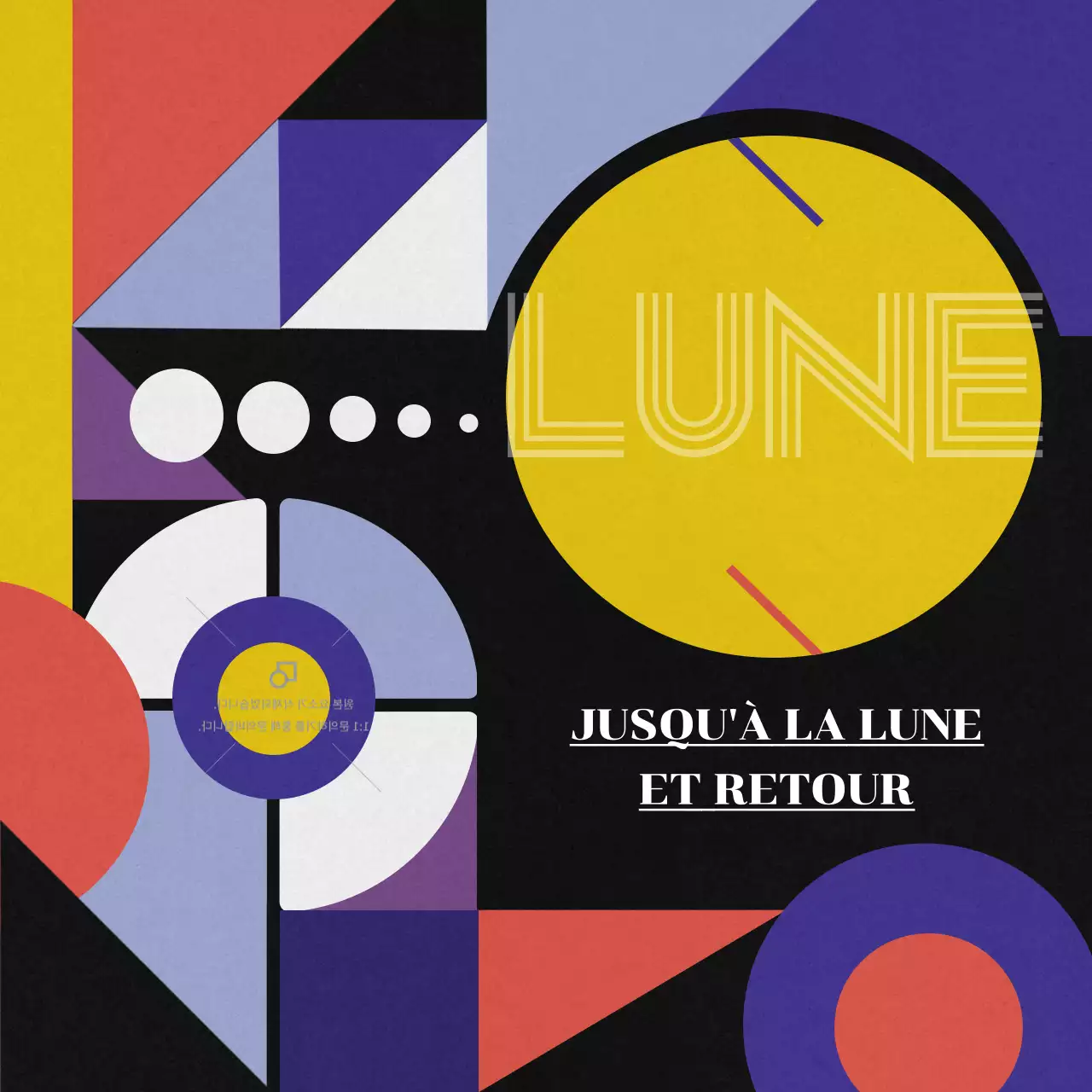 Une pochette d'album rétro jaune et noire