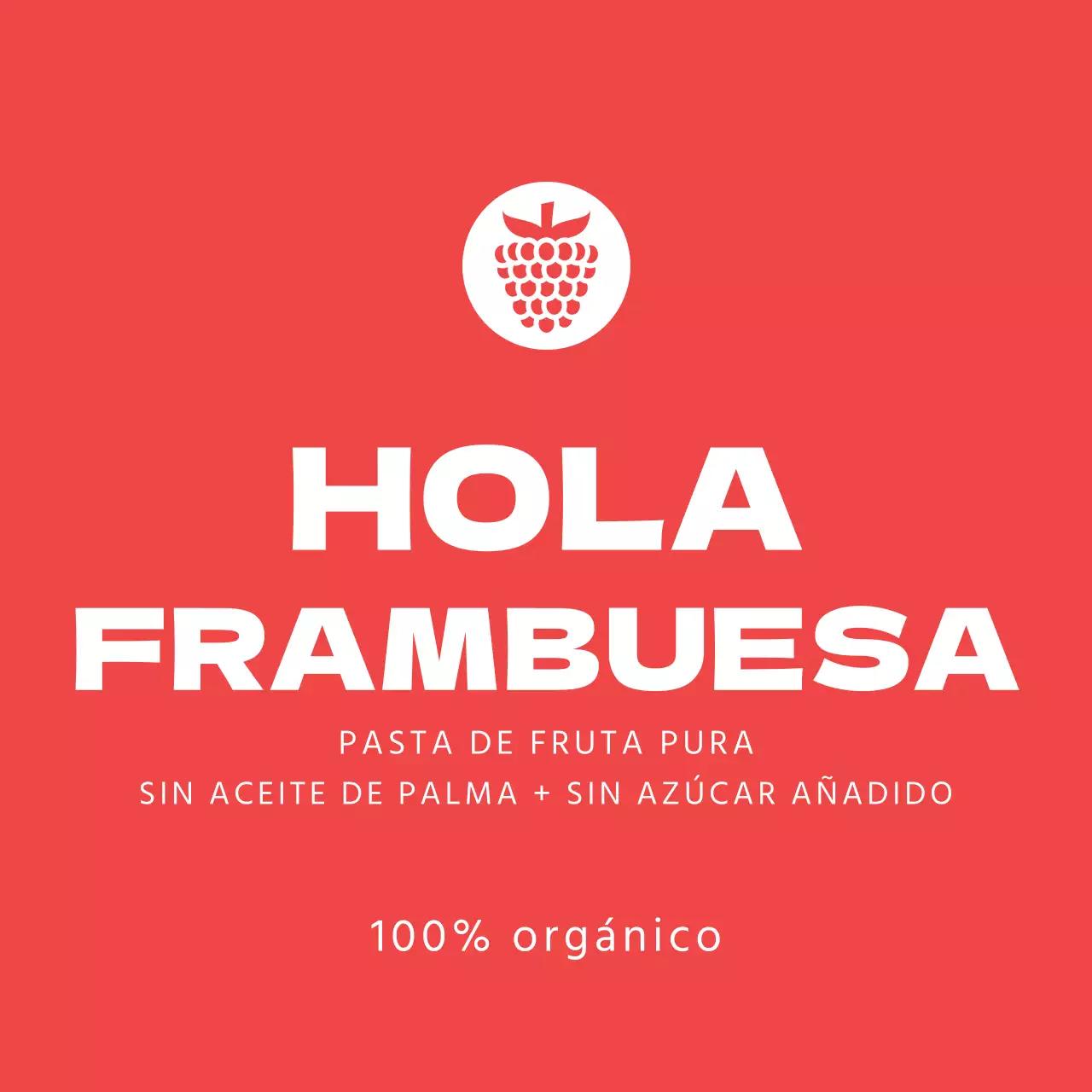 Etiqueta de mermelada de frambuesa