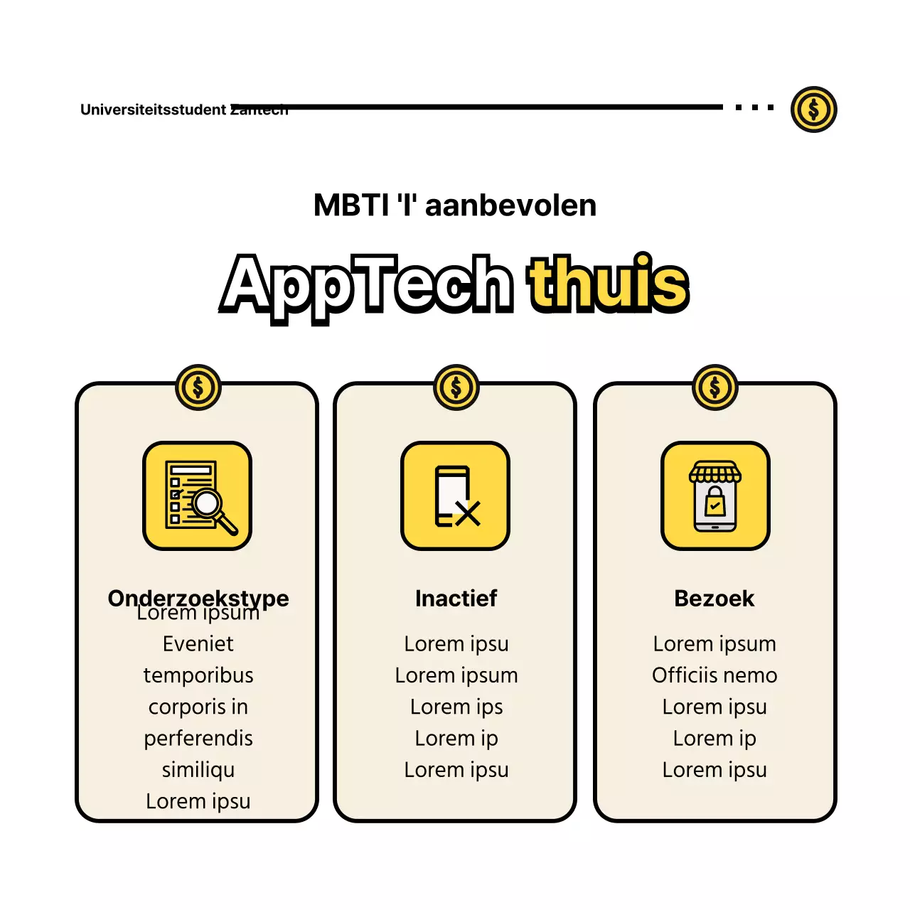 T-shirts voor studenten met leuke gele illustraties