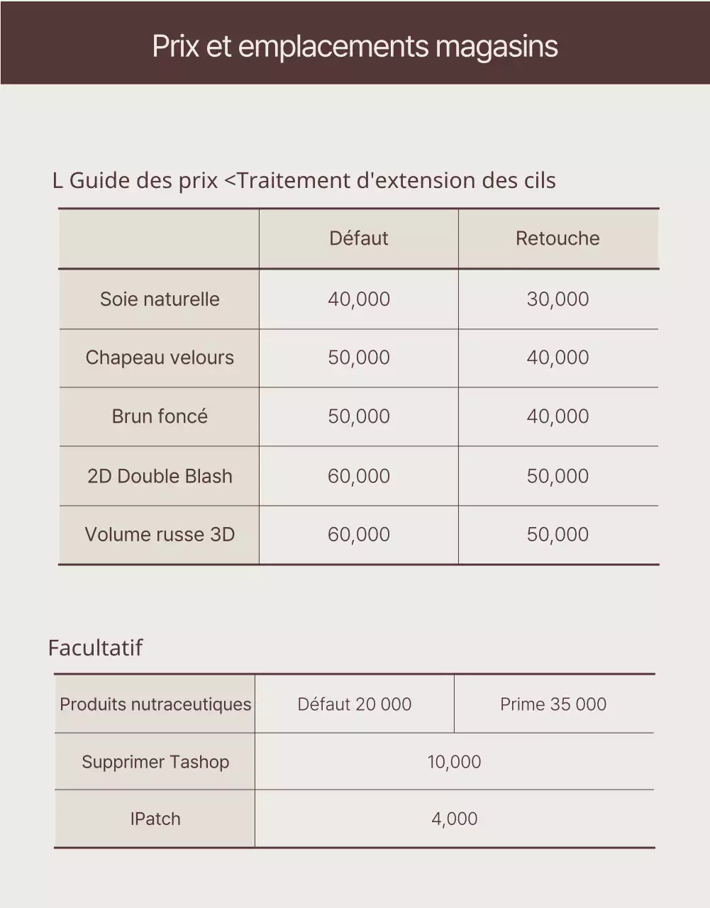 Guide de l'extension simple de cils mauves et bruns