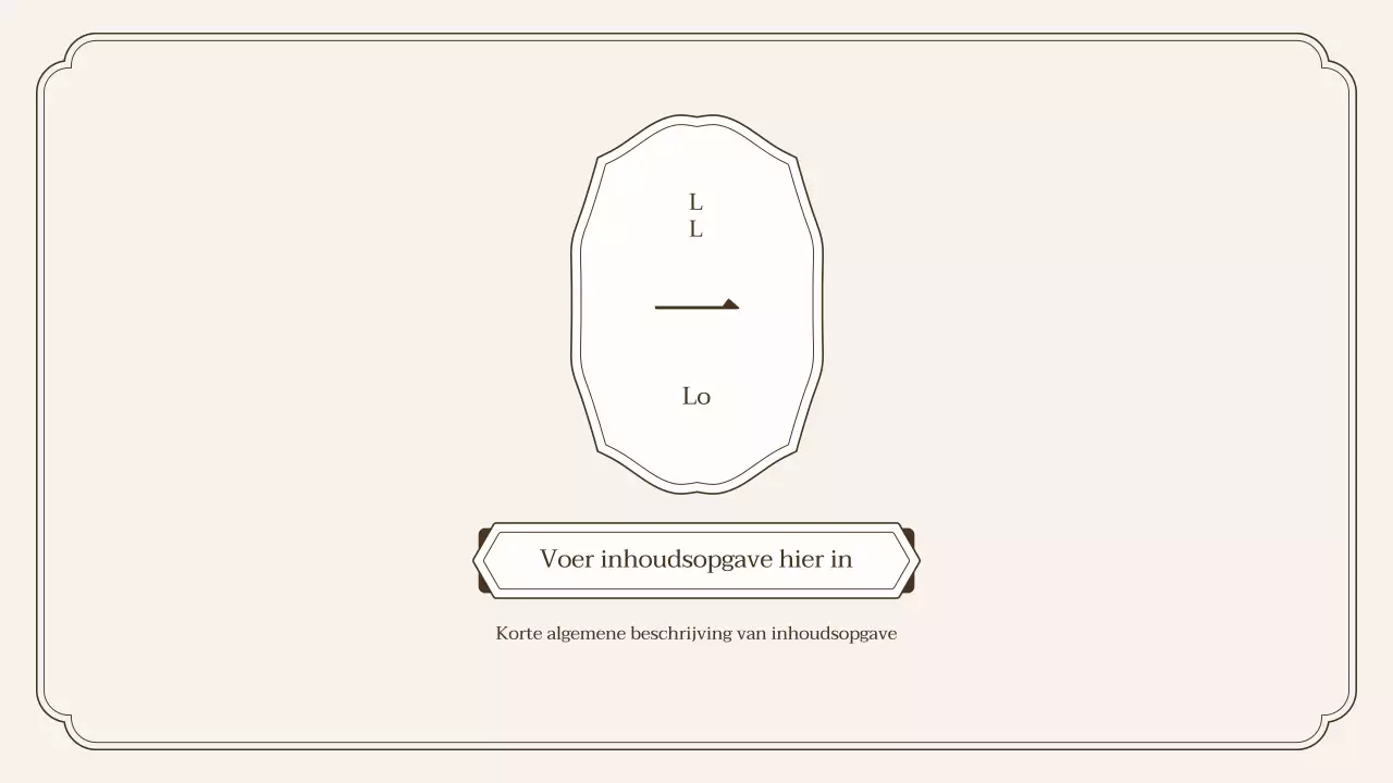 Eenvoudige presentatiekit in oosterse stijl