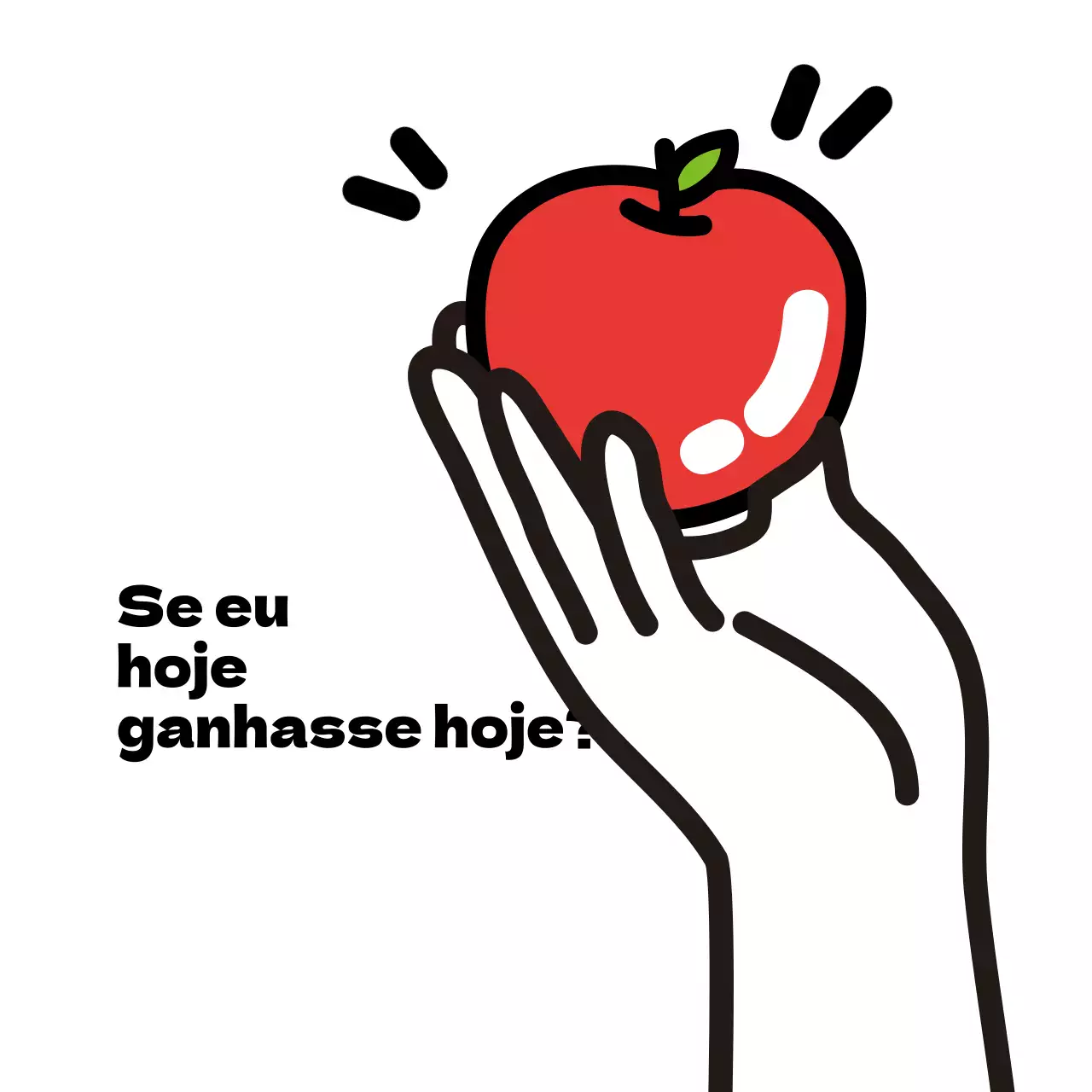 Ilustração branca divertida de uma quinta de alimentos promoção de maçãs