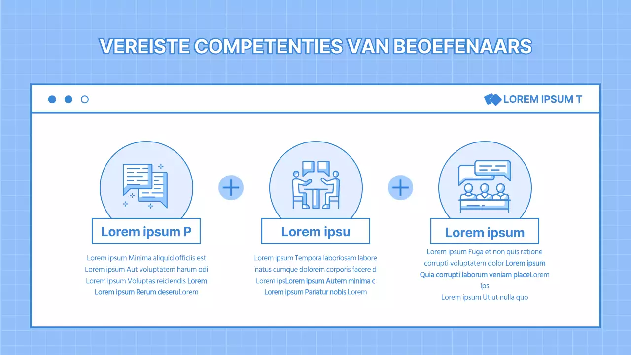 Lichtblauwe job mentoring presentatie