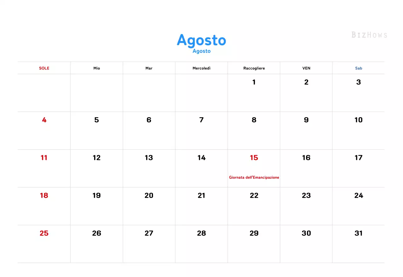 Un calendario di Capodanno caldo e illustrato