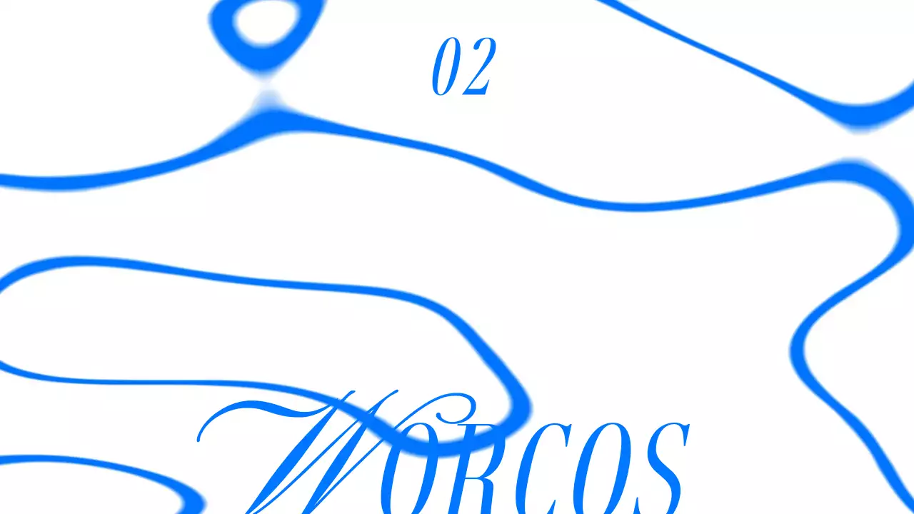 Moderno reportaje en azul, negro y blanco