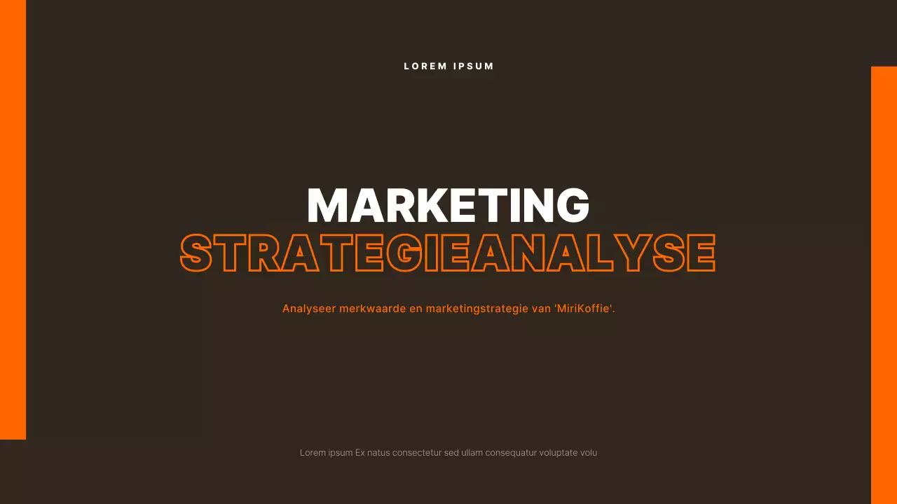 Orange en calm marketing case analyse opdracht