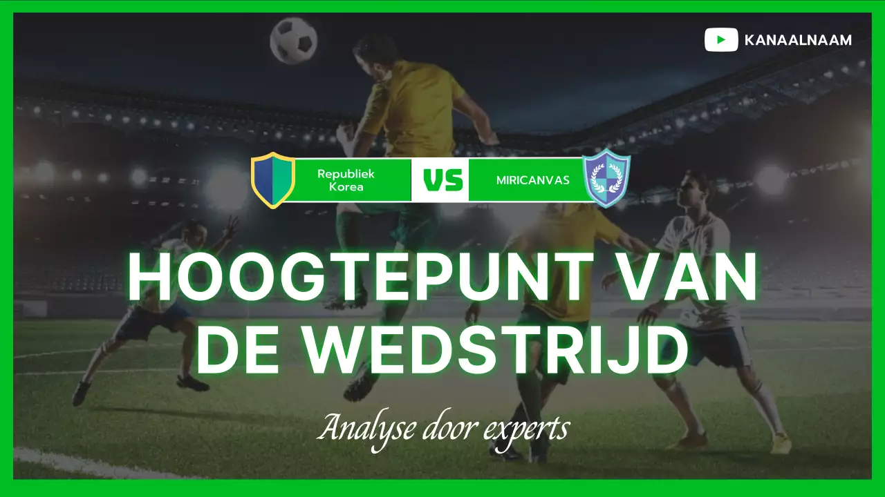 Groen Eenvoudig Wedstrijdlicht YouTube Thumbnail