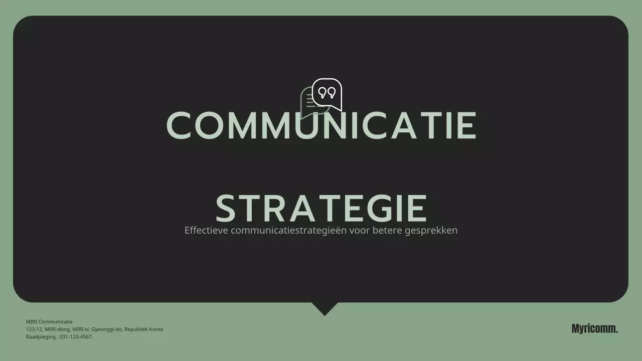 Effectieve communicatiestrategieën in groene kleur