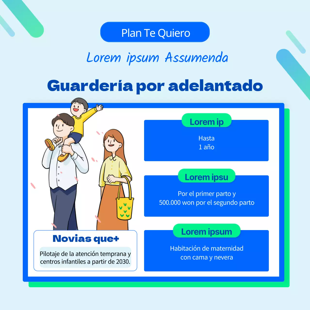 Introducir un sistema azul y verde de beneficios para los empleados (CardNews)