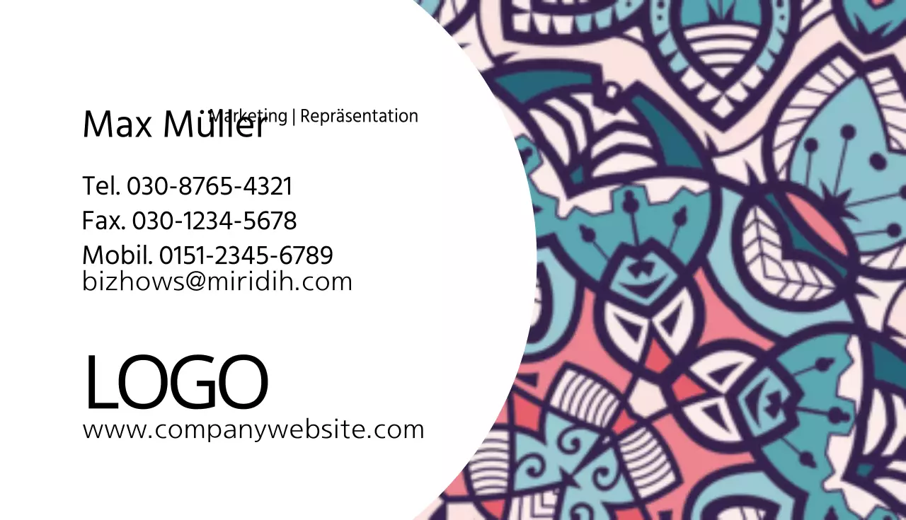 Visitenkarten zu Werbezwecken