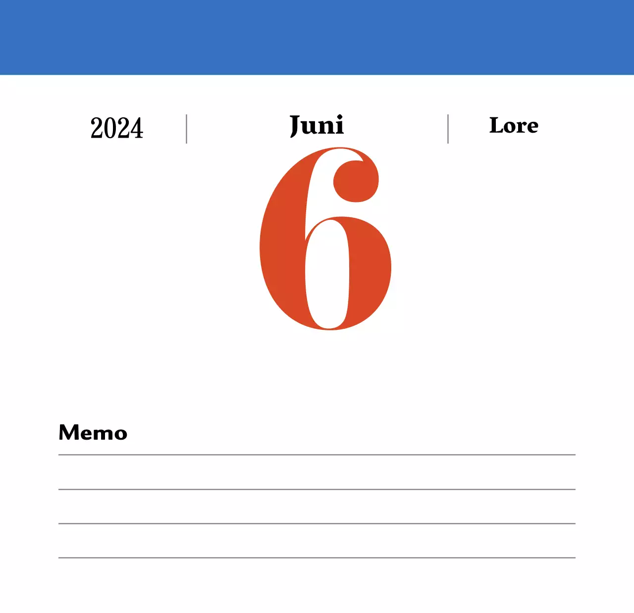 Retro-Konzept Nostalgie-Kalender in rot und blau