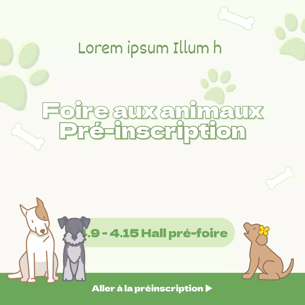 Promouvoir la foire aux animaux sur les médias sociaux en vert