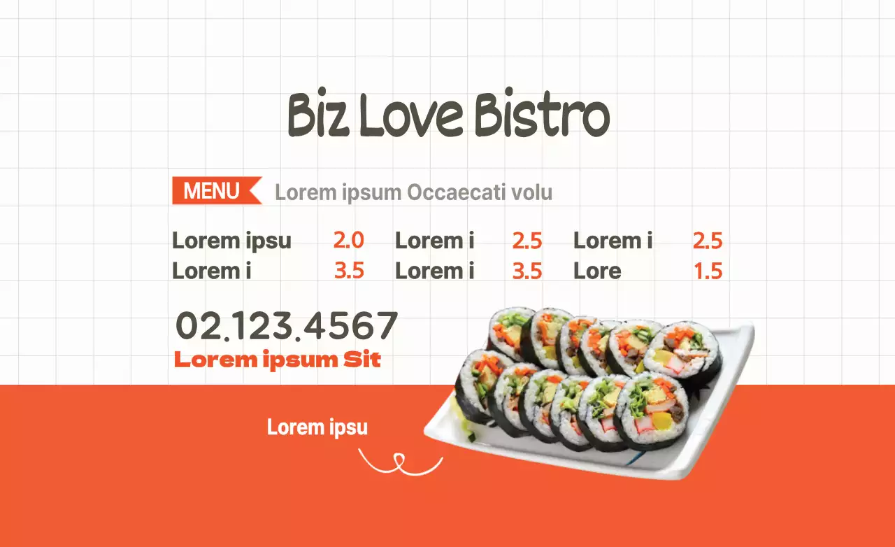 Concevoir un emballage promotionnel propre et délicieux pour le kimbap