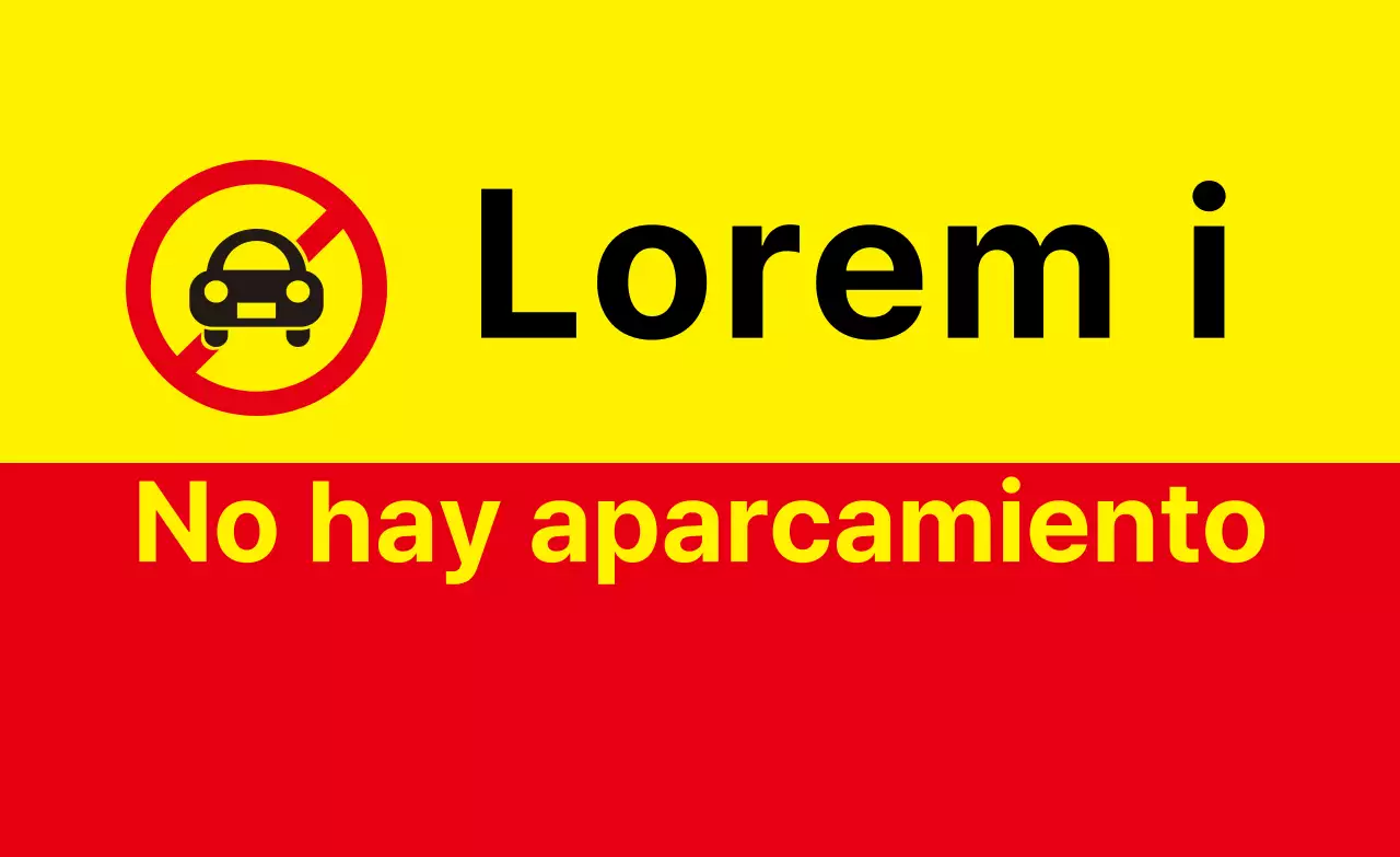 Prohibido aparcar vehículos en el exterior