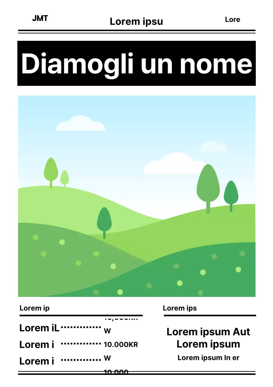 Semplice menu a lavagna