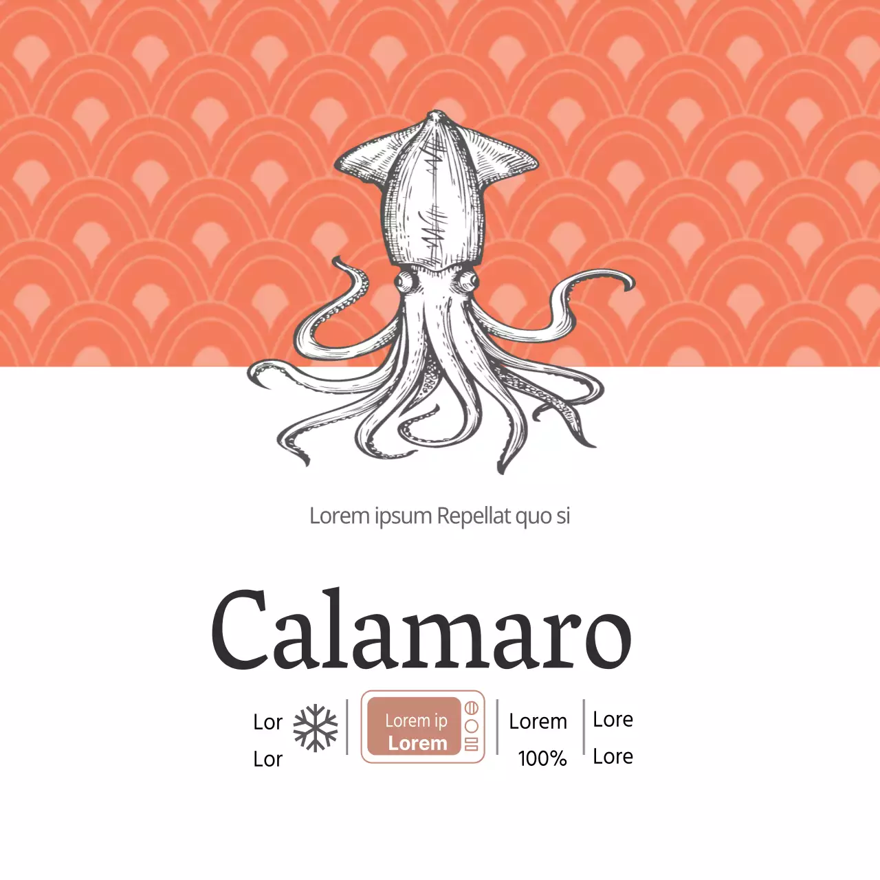 Frutti di mare Calamari selvatici