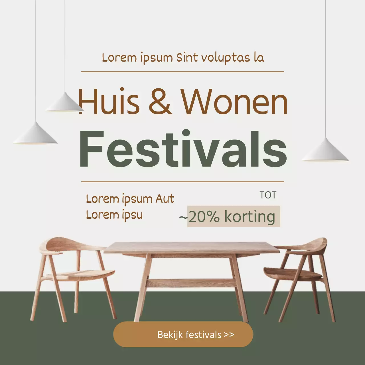 Groen en opgeruimd wonen Festival besparingsevenement