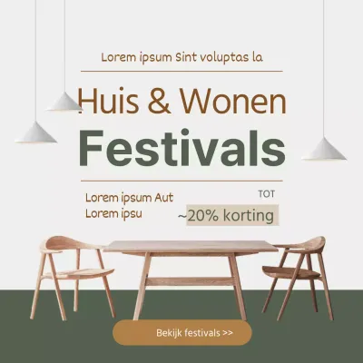 Groen en opgeruimd wonen Festival besparingsevenement
