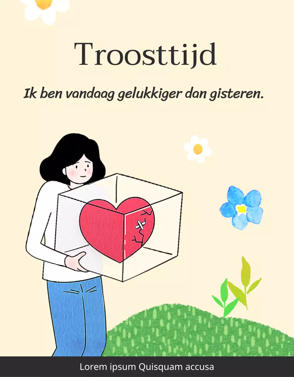 Een jeugdpsychologisch adviescentrum met warme en uitnodigende illustraties in beige en primaire kleuren.