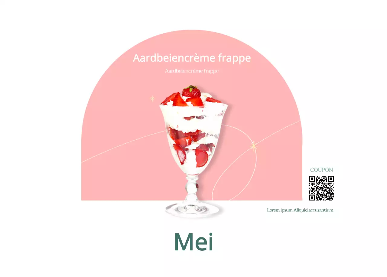 Cafékalender met aanbevelingen voor drankjes van de maand