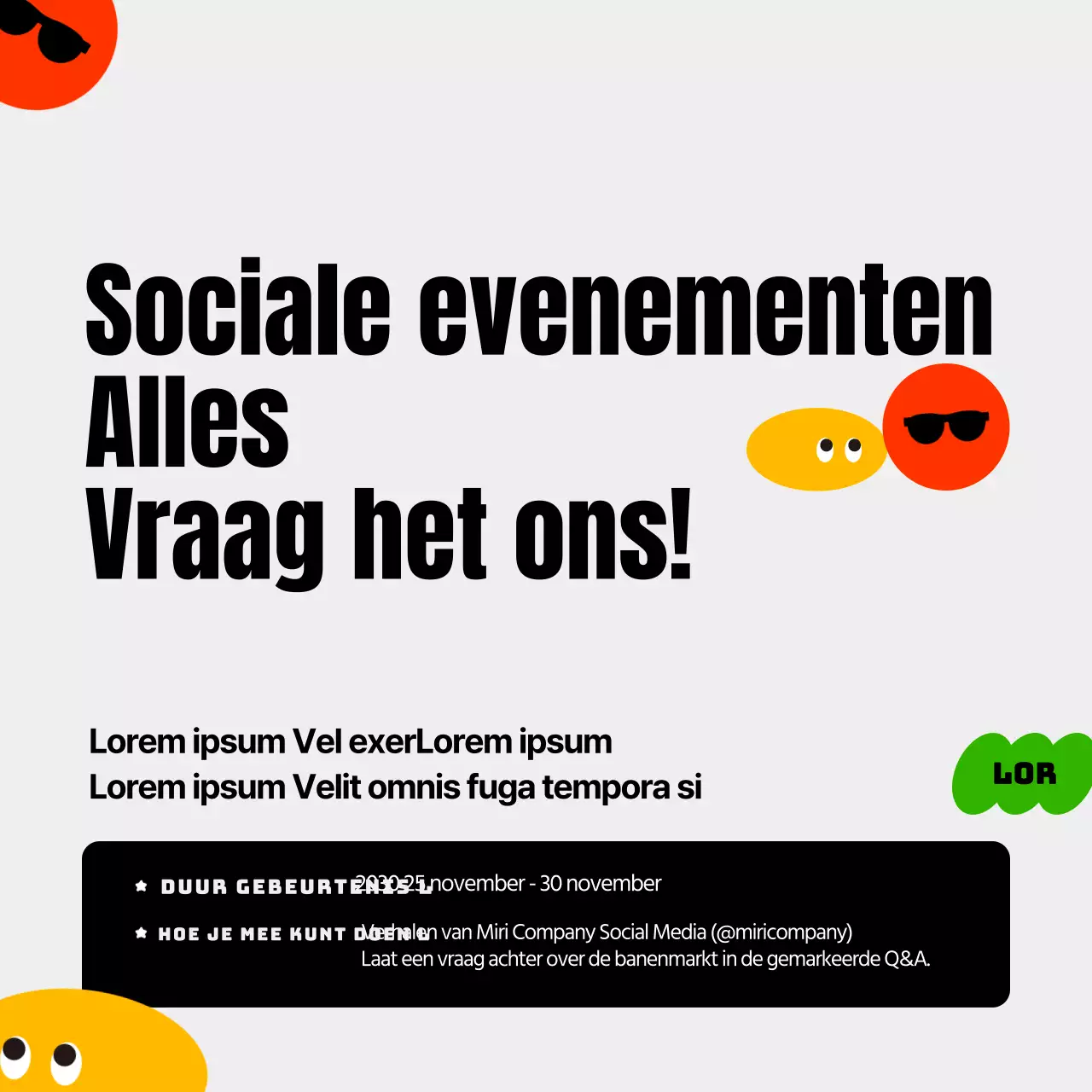 Online banenbeurzen met kleurrijke en leuke concepten