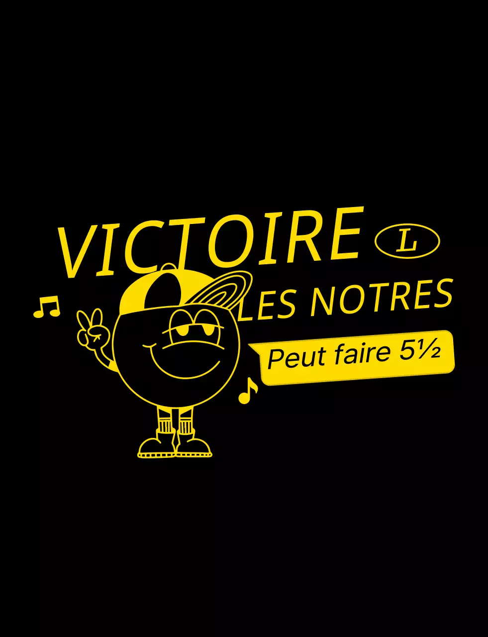 Illustration de ligne de hanche, numéro de dos, concept de groupe scolaire, t-shirt jaune