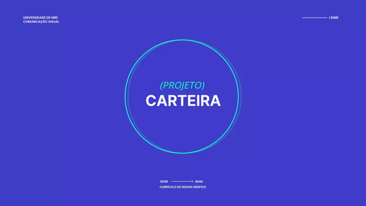 Uma carteira simples em azul e branco