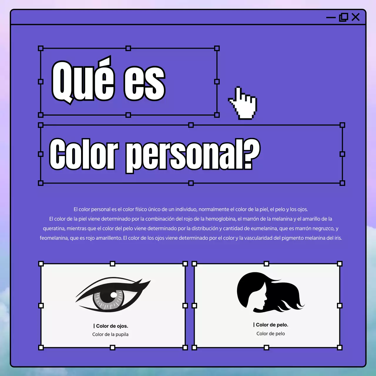 Introducción del morado como color personal de moda