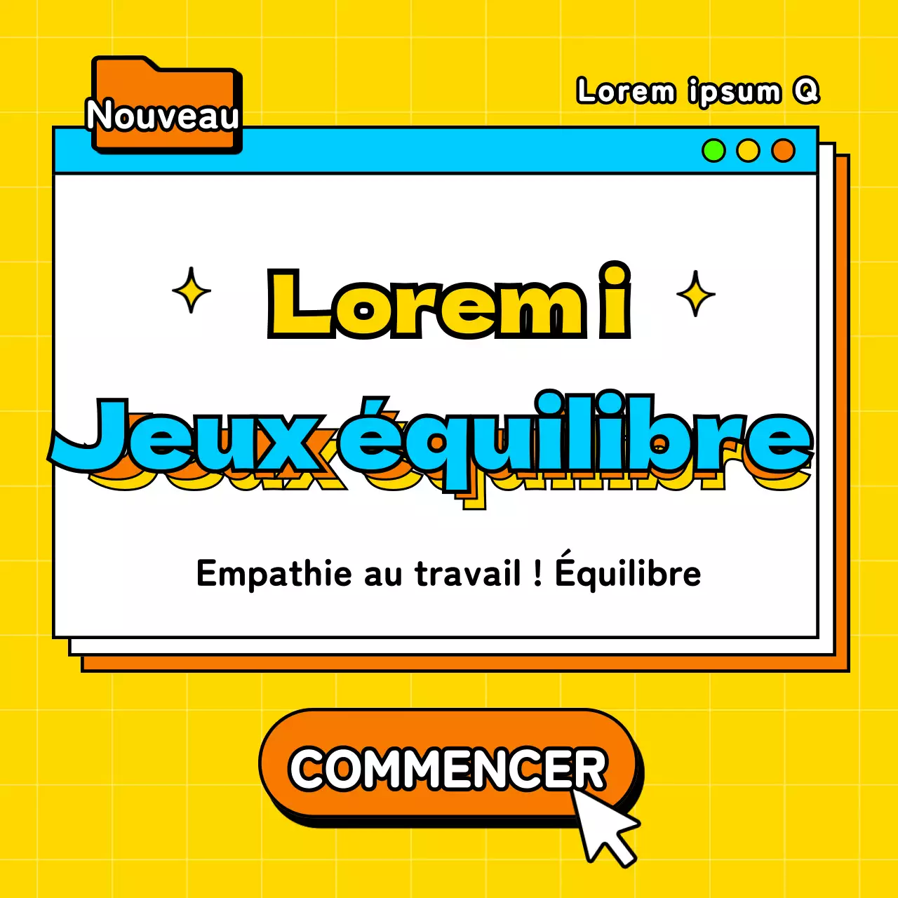 Un jeu d'équilibre sur le lieu de travail avec des touches de jaune et de bleu clair posté par