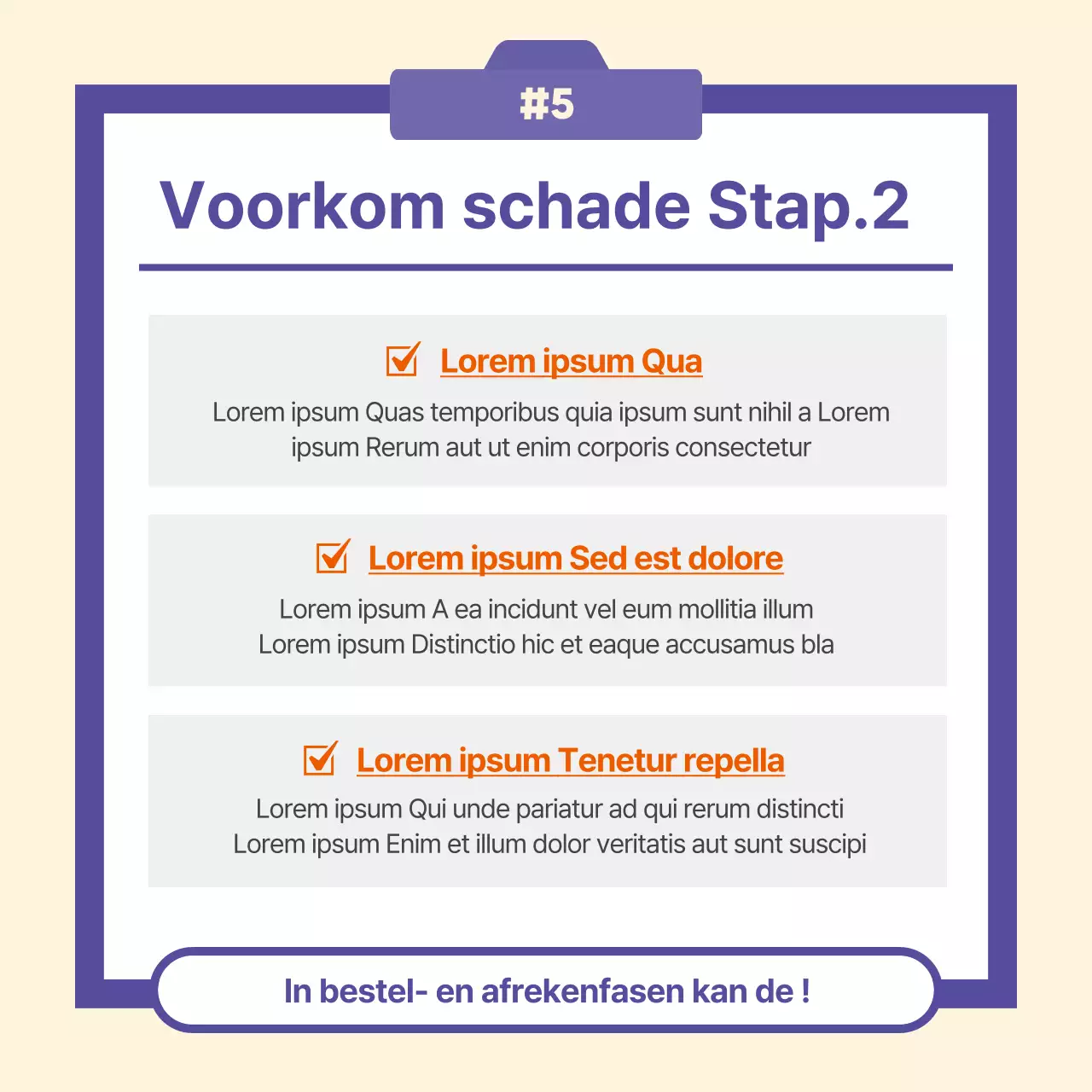 Paarse, minimalistische overzeese direct mail schadepreventie uitgelegd