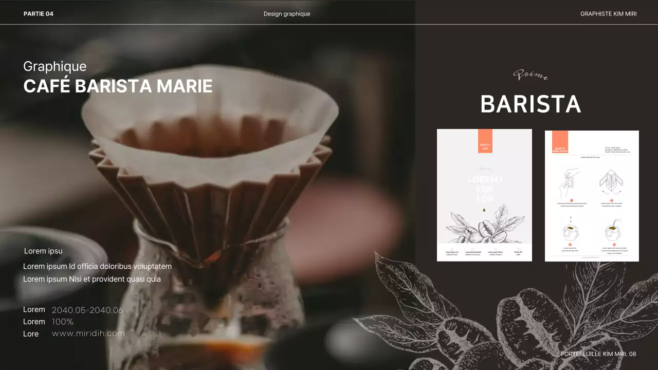 Présentation d'un portfolio pour les designers de White Navy Neat