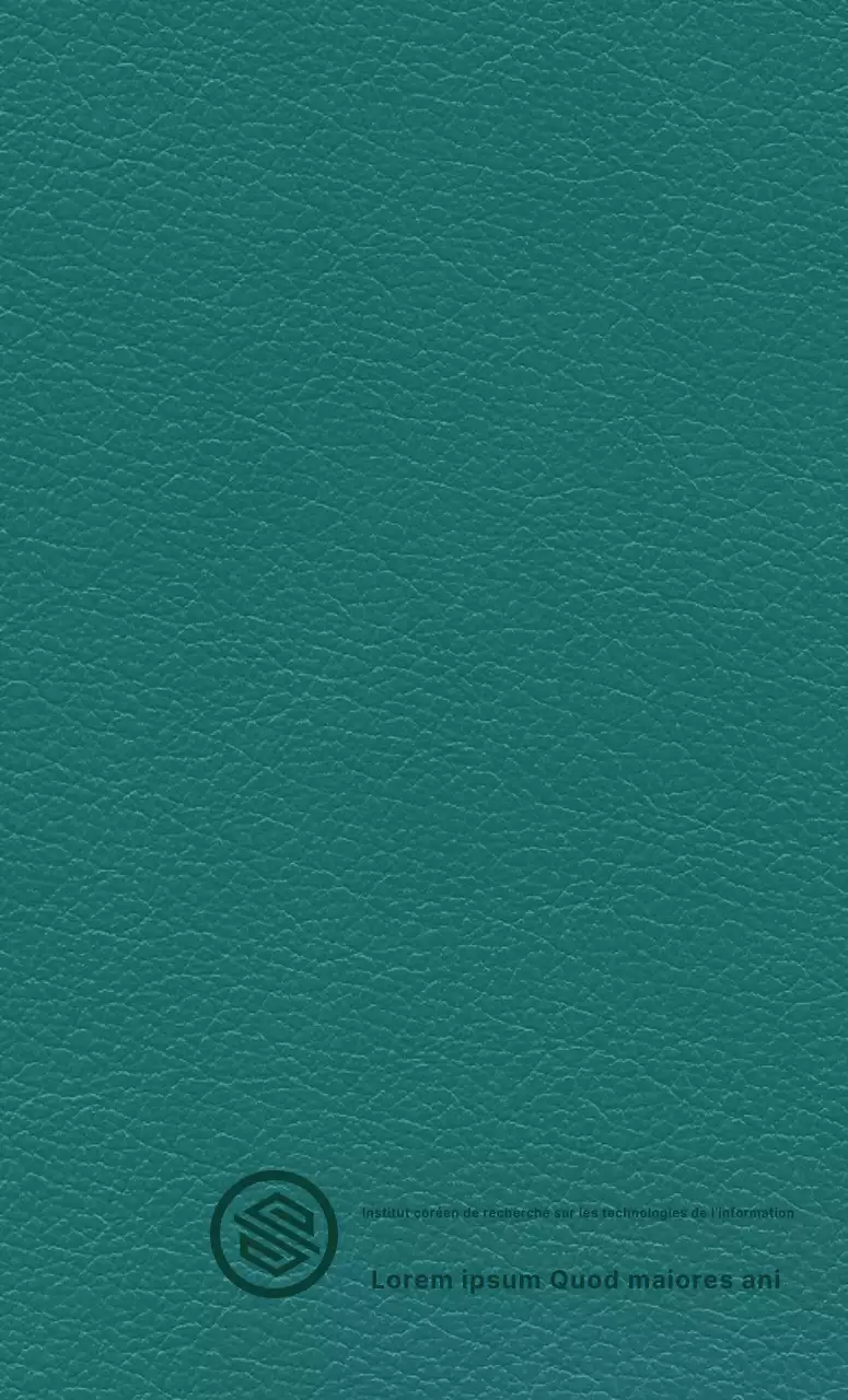 Couverture d'agenda officiel du gouvernement avec le logo de l'Institut d'Haïti