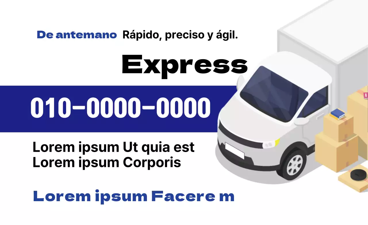 Tarjetas de visita de empresas de mudanzas