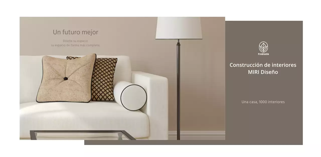 Calendario de interiorismo en blanco y limpio