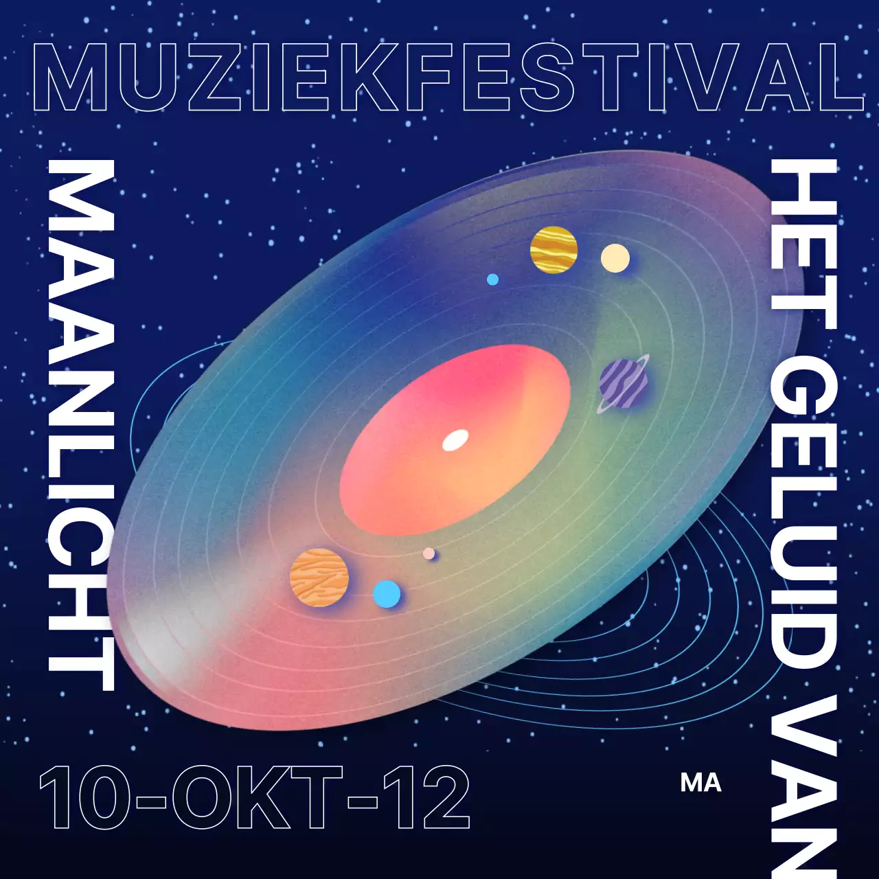 Marineblauwe albumhoes