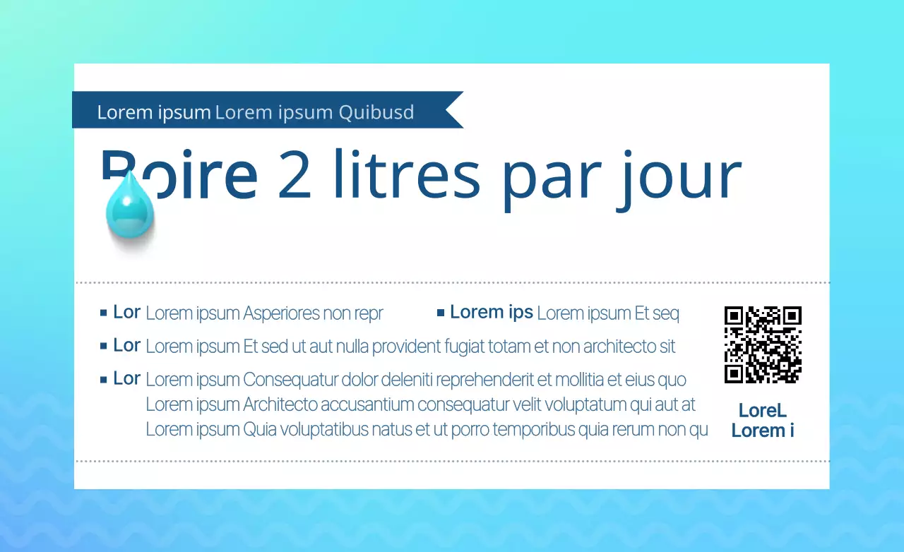 Conception d'un hot pack pour promouvoir une campagne en faveur de l'eau potable