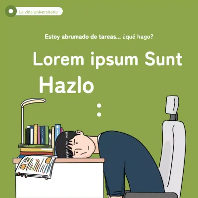 Un post sobre las realidades de la vida universitaria en todo su esplendor verde lima y blanco