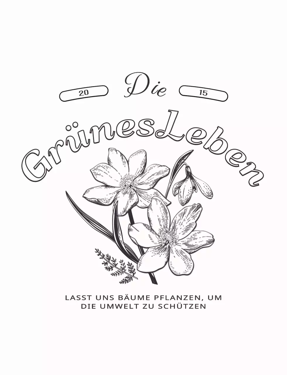 Persönliche Gegenstände mit einer sentimentalen botanischen Illustration im Layout-Stil