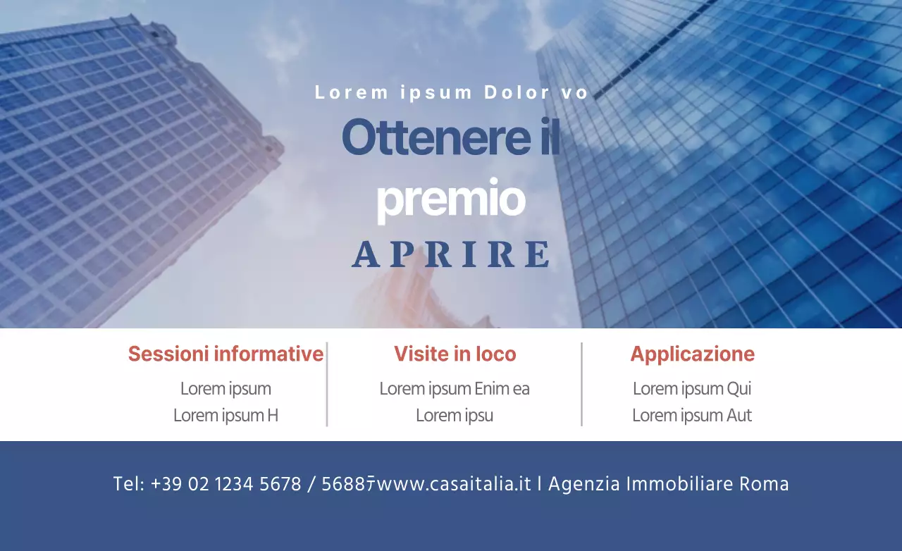 Progettare un hotpack di fiducia con foto di edifici del centro città per promuovere la vendita di appartamenti